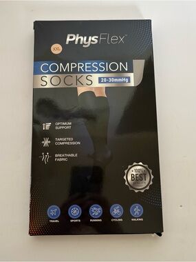 PhysFlex Graduated Compression Socks Enhance Circulation Reduce Fatigue XXL